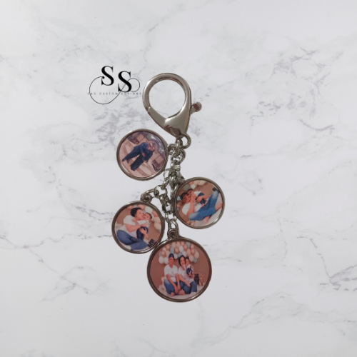 Metal Keyring with Charms