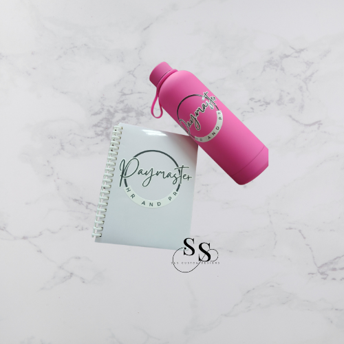 A5 Spiral Notebook & Water Bottle Set